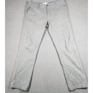 Hawker Rye Pants Mens Size 35x32 Grey Relaxed Chino Stretch Slim